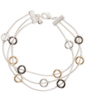 Nine West Mixed Metal Rings Bracelet