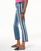 I.n.c. Curvy-fit Two-tone Ankle Jeans, Created For Macy's