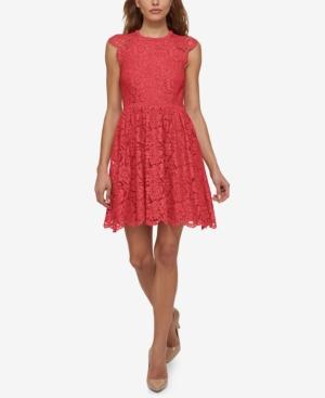 Jessica Simpson Lace Fit & Flare Dress