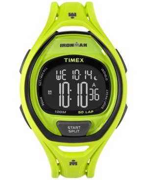 Timex Unisex Digital Ironman Sleek Green Bracelet Watch 54mm Tw5m01700jt