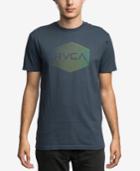 Rvca Men's Halftone Hex 2 Logo T-shirt