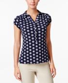 Charter Club Print Polo Top, Only At Macy's