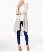 Style & Co High-low Duster Cardigan, Created For Macy's