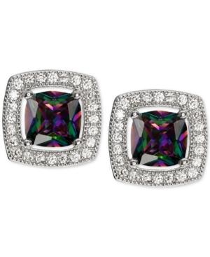 Giani Bernini Mystic Cubic Zirconia Square Stud Earrings In Sterling Silver, Created For Macy's