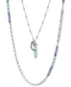 Lonna & Lilly Beaded & Crystal 24/40 2-in-1 Necklace