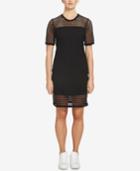 1.state Mesh Contrast T-shirt Dress