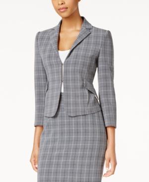 Tommy Hilfiger Plaid Peplum Jacket