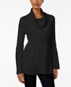 Style & Co Ribbed Cowl-neck Sweater, Only At Macy's