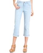Style & Co. Petite Jeans, Tummy-control Cuffed Capri, Only At Macy's