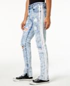 American Stitch Men's Straight-fit Painted Stripe Destroyed Jeans