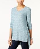 Style & Co. Ribbed High-low Tunic, Only At Macy's