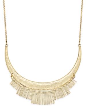 Inc International Concepts Gold-tone Fringe Collar Necklace, Only At Macy's