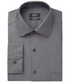 Alfani Men's Classic/regular Performance Fit Black White Diagonal Dot Dress Shirt, Only At Macy's