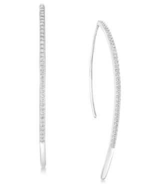 Diamond Threader Earrings (1/2 Ct. T.w.) In 14k White Gold