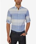 Nautica Men's Slim Fit Plaid Stripe Shirt
