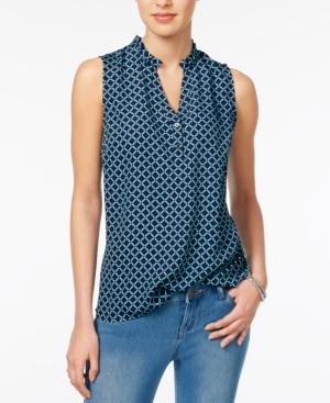 Maison Jules Printed Sleeveless Top, Only At Macy's