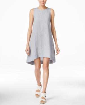 Eileen Fisher Sleeveless Chambray High-low Dress