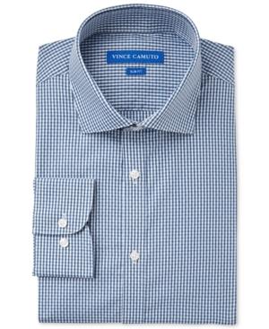 Vince Camuto Slim-fit Dobby Check Dress Shirt