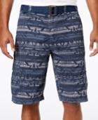 American Rag Men's Geo-print Cargo Shorts With D-ring Belt, Only At Macy's