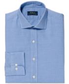 Polo Ralph Lauren Slim-fit Ball Blue Micro Check Dress Shirt