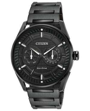 Citizen Drive From Citizen Eco-drive Men's Black Stainless Steel Bracelet Watch 42mm