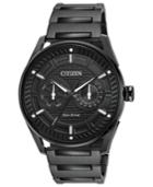 Citizen Drive From Citizen Eco-drive Men's Black Stainless Steel Bracelet Watch 42mm