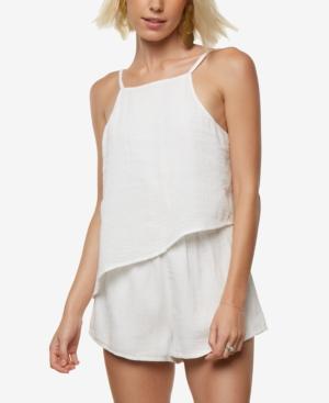 O'neill Juniors' Vinnie Textured Asymmetrical Romper