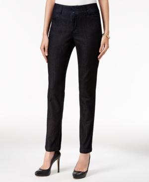 Charter Club Petite Tummy-control Skinny Ankle Pants, Only At Macy's