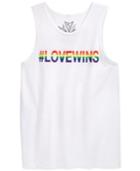 Univibe Men's Love Wins Pride Graphic-print Tank Top