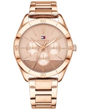 Tommy Hilfiger Women's Gracie Rose Gold-tone Metal Bracelet Watch 40mm