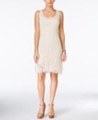 Jessica Simpson Wayne Crochet Fringe Dress