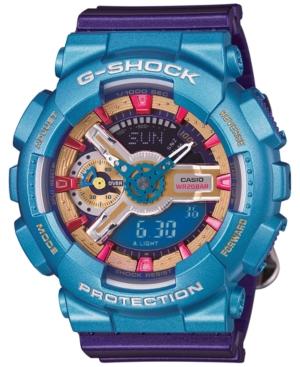 G-shock Women's Analog-digital Purple Resin Strap Watch 49x46mm Gmas110hc-6a