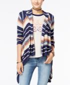 American Rag Striped Hoodie Cardigan, Only At Macy's