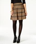 Grace Elements Printed A-line Sweater Skirt