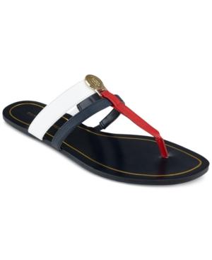 Tommy Hilfiger Delight Flat Thong Slip-on Sandals Women's Shoes