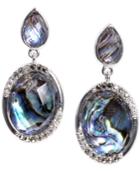 Judith Jack Sterling Silver Abalone And Marcasite Drop Earrings