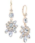 Marchesa Crystal Cluster Drop Earrings