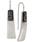 Kenneth Cole New York Silver-tone Pave Geometric Stick Drop Earrings
