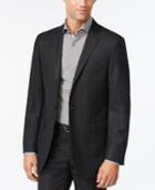 Calvin Klein Black Check Slim-fit Sport Coat