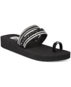 Yellow Box Lesa Rhinestone Wedge Sandals Women's Shoes