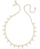 Kate Spade New York Gold-tone Dangle Imitation Pearl Collar Necklace