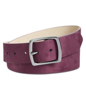 Inc International Concepts Faux-suede Belt, Created For Macy's