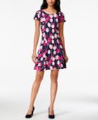 Maison Jules Tulip-print Fit & Flare Dress, Only At Macy's