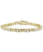 Giani Bernini Cubic Zirconia Boxed Infinity Tennis Bracelet In 18k Gold-plated Sterling Silver, Only At Macy's