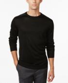 Ryan Seacrest Distinction Plaid Crew-neck Sweater, Only At Macy's