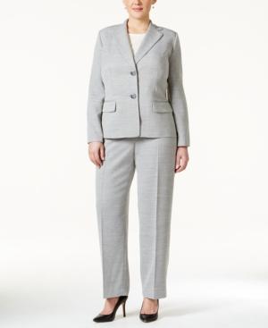 Le Suit Plus Size Two-button Notched-collar Pantsuit