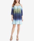 Karen Kane Ombre Cold-shoulder Dress