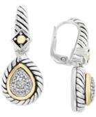 Balissima By Effy Diamond Drop Earrings (1/5 Ct. T.w.) In Sterling Silver & 18k Gold