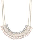 Inc International Concepts Gold-tone Multi-stone Statement Necklace, 19 + 3 Extender, Created For Macy's