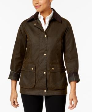 Barbour Acorn Plaid-lined Water-resistant Raincoat